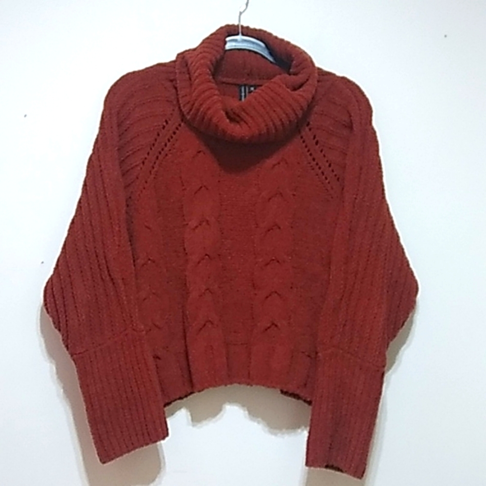 Moon & Madison Cowl Neck Over Sized Sweater